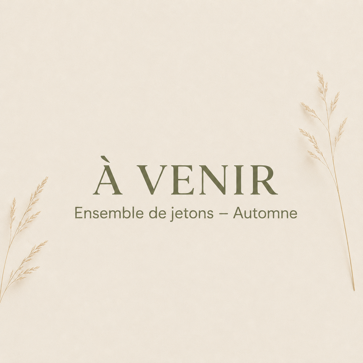 Ensemble de jetons - Les petits moments d'automne